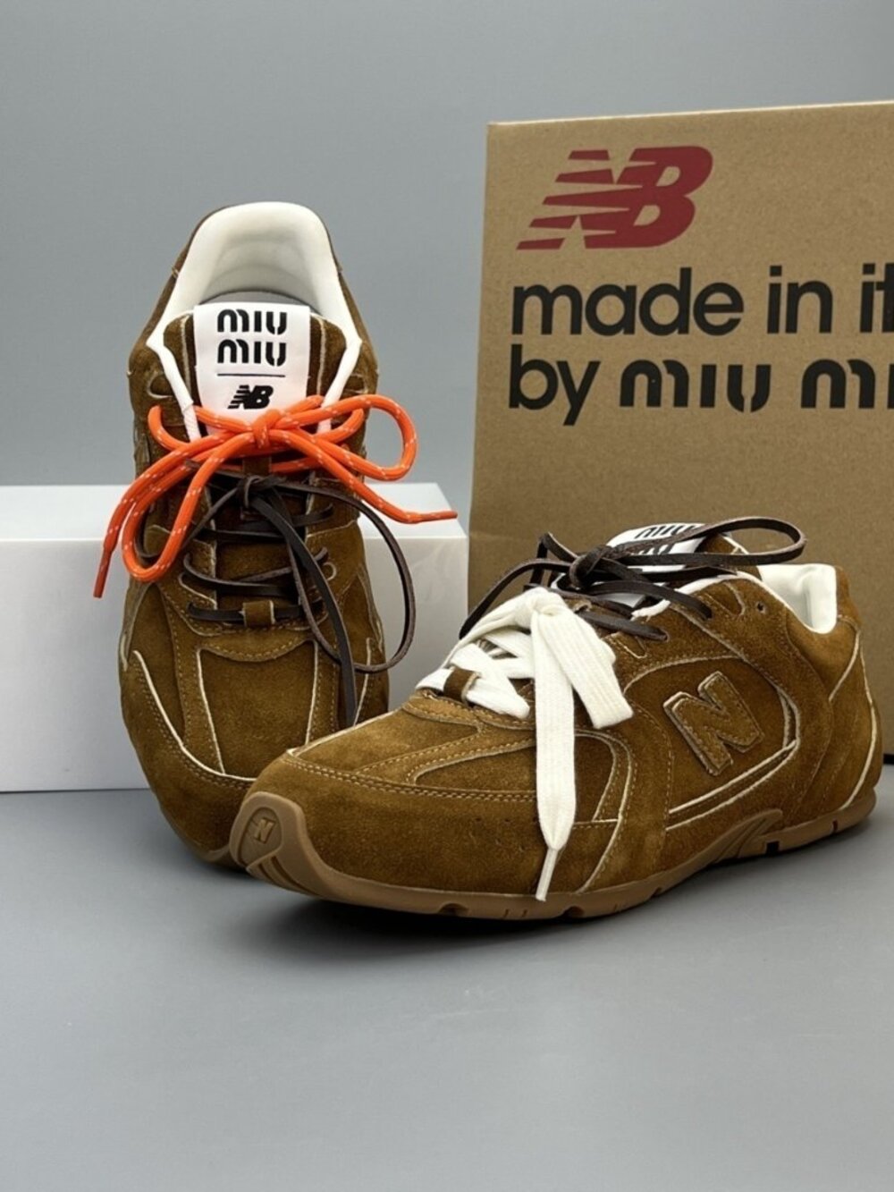 ✅Miu Miu x New Brown Sporty Casual Shoes🤎✨